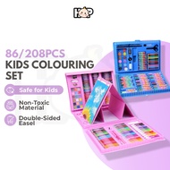 86/208pcs Kids Painting Set Colour Crayon Drawing Art Set for Kids Color Drawing Pencil Set Art Set 