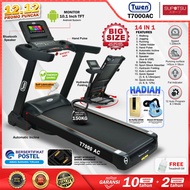Twen T7000AC Treadmill Commercial Elektrik Alat Fitness AC Black - Treadmil Elektrik