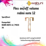 Wabunimobilepart flexible on/off volume for redmi note 12 / X6