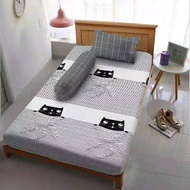 KINTAKUN DLUXE SINGLE BEDSHEET 120X200CM.PINEAPPLE.PAPER CRANE.SWEET CREAM.KLYIE