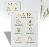 3D Nail salon signage on wall nail instructions aftercare acrylic sign advice for nail tech room wal