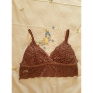 Si bra size 75/80 B C brown lace elastic waist