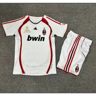 Kids Jersey AC 06/07 Away Children Retro Jerseys Milan 2006 Kaka KIDS Jersey Jerseys