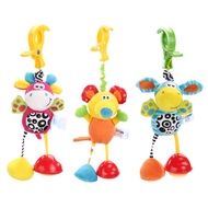 Baby Rattles Mobiles Toys For Kids Soft Plush Baby Toy 0-12 Months Animal Clip Baby Crib Bed Hanging