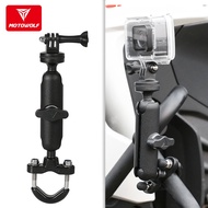 360° Motorcycle Handlebar Mount Aluminum Holder Action Camera Accessories