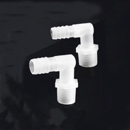 1PC Plastic Pipe Fitting 3.9-19.5 Pagoda Barb to G1/8 1/4 3/8 1/2 3/4 BSP Male Thread elbow Fish Tan