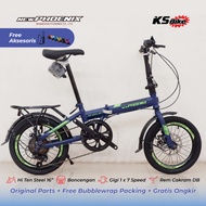 New Phoenix 16 Inch Folding bike Shimano 7 Speed Gear Shifter Disc Brake Disc Brake Children's bike 