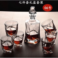 (TLLS) Whisky Decanter &amp; glass  Set 7pcs 003 Screw (06) /威士忌醒酒器杯子套装