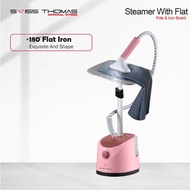 MurahLiving Garment Steamer With Flat Pole & Iron Board Seterika Baju Steam Iron Steamer Swiss Thoma