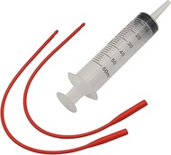 Lamb and Goat Kid Feeding Kit 2-Tube (16 FR), 1-Syringe 60ml Reusable Drench Goat Syringe for Lamb, 