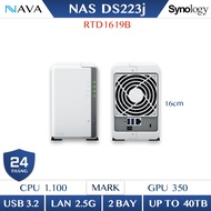 Synology DS223j NAS (2 - Bay) DDR4 NVMe, Home Storage Server, Economical Personal Data Storage