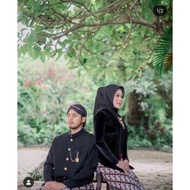 Set Baju Couple Beskap Adat Jawa-Jogja Polos