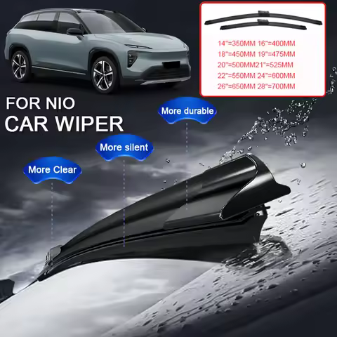 2PCS Car Front For NIO EC6 EC7 ES6 EL6 ES7 EL7 ES8 EL8 ET7 ET9 2020-2026 Windshield Rubber Wiper Ext