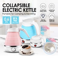 🔥READY STOCK🔥 Foldable Electric Kettle Portable Mini Travel Kettle 0.6L Stainless steel Kettle