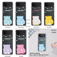 🇰🇷 Korea Care Bears Hide and Seek Samsung Galaxy Z flip 4 Z flip 3 JELLY HARD CLEAR CASE 韓國 CareBear
