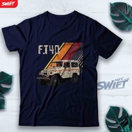 FJ40 TAN TEQ T-SHIRT TOYOTA Land Cruiser 4WD 4X4 OFFROAD TSHIRT DISTRO CLOTHES