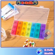 😍E-Talk😍 Pill Medicine Container Pill Storage medicine Pill Box organizer Holder Case kotak bekas ub