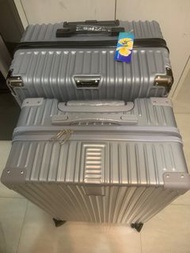 全新27&29吋銀色行李箱 超大行李箱 質素超高行李箱 托運拉鏈行李箱 防爆行李箱 拉鏈行李喼
