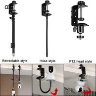 CEASI Baby Monitor Bed Bracket, 360° Rotation Clip Fixation Mini Camera Holder, Retractable No Punch