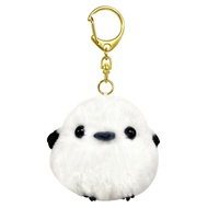 Amuse AMUFUN Plush Fuwafuwa Long-Tailed Tit Mascot Keychain - White XS