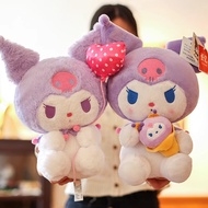 ตุ๊กตายัดไส้น่ารักรูปตัวการ์ตูนน่ารัก SANRIO Kuromi Hello Kitty ของเล่นตุ๊กตาของขวัญวันเกิดสำหรับเด็กผู้หญิงเด็ก