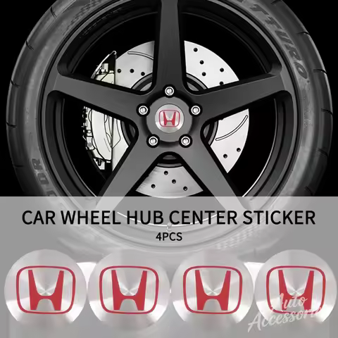 4pcs 56MM Emblem Car Wheel Center Cap Hub Covers Sticker For Honda Civic Fk7 Fit Fk2 Mugen Fk8 Type