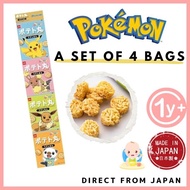 Pokemon /Potato baby snacks /From 12 months(baby & kids) /4packs set【Direct from Japan】