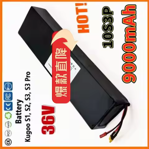 100% New 36V 9000mAh 10S3P 18650 Battery Pack for Kugoo S1 S2/S3 Electric Scooter with BMS Board