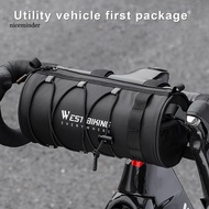 NC  Bicycle Front Bag Compact Bike Storage Solution 2l Bike Bag with Reflective Strip Portable Handlebar Pouch for Night Riding Capacity Zipper Closure Mtb Road Cycling Frame