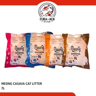 meong Cassava Cat Litter 7 Litres - Organic Cassava Cat Litter, Fast Clump