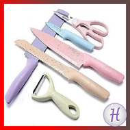 Everrich 6 Pcs Corrugated Kitchen Knife Set - Aizushop