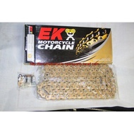 โซ่ EK Japan 525 530 120 124ข้อ EKนำเข้าจากญี่ปุ่น O-ring สีทอง  EK Roller chain Firstmotorhsop เก็บ