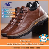 2025 New Eager mens hiking shoes outdoor leather waterproof shoes hiking shoes mens shoes fashion sp