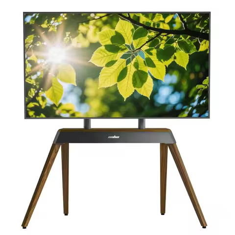 Heavy Duty Metal TV Floor Stand for 40-86 Inches LED LCD Flat Screen Height Adjustable