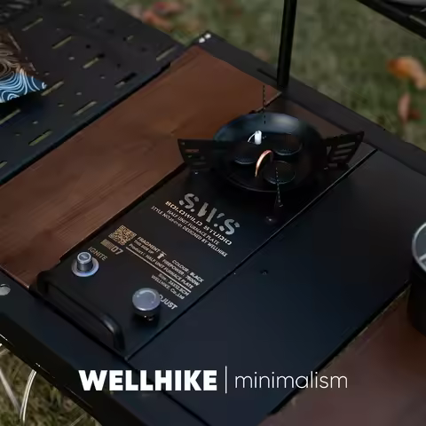 WELLHIKE Outdoor Multifunctional One-unit Stove Table Half-unit IGT Three-Head Stove 7500W Gas Campi