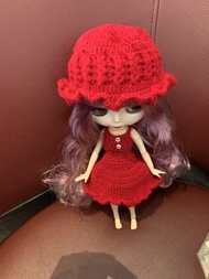Red For neo Blythe Dolls 3 Pieces