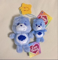 日本 Care Bears 藍色熊仔 愛心小熊 絨毛吊飾公仔景品