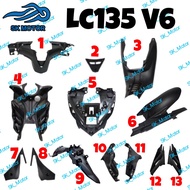 Yamaha LC135 New LC V4 V5 V6 V7 Original Inner Cover Full Set Kaver Hitam Meter Tengah Tank Front Re