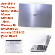 Acer SF314Thin LaptopCore i7-8665U