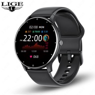 LIGE สมาร์ทวอท์ชผู้หญิงผู้ชายกีฬาฟิตเนส Tracker นาฬิกา Heart Rate Monitor Smartwatch กันน้ําสําหรับ