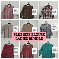 plus size blouse oversize baju wanita ladies muslimah bundle preloved murah