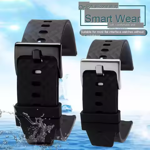 22mm silicone strap for CIGA design soft and waterproof watch strap mechanical watch accessories men