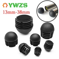 13mm-38mm Black Blanking End Caps Domed Plastic PVC Hollow Cover Furniture Table Chair Legs Pipe Hol