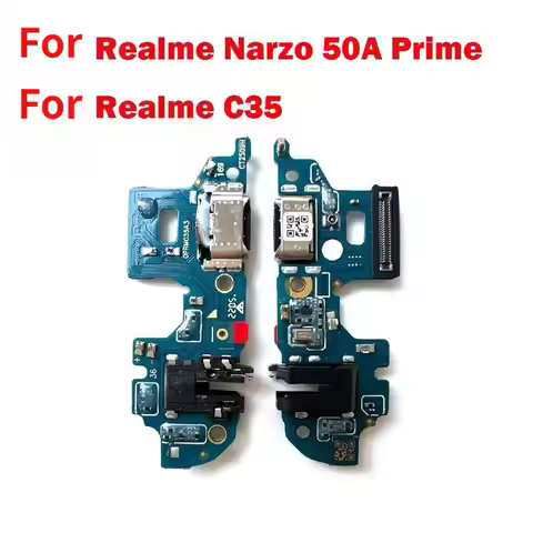 For OPPO Realme C35 / Narzo 50A Prime USB Charging Port Dock Connector Charger Board Microphone Modu