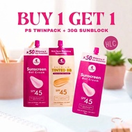 Perfect Skin Twinpack Sunblock Gel Cream & Tinted Sunblock Sunscreen Sunscreen Tinted Sunblock