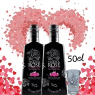 50cl Tequila Rose Strawberry Cream Twin Bottles No Box - Free Tequila Rose Shot Glass - Official Imp