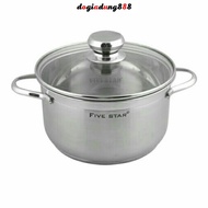 FiveStar 3-bottom stainless steel pot for induction cooker 16cm - 20cm - 24cm