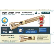 MEGA LIGHT ML 203, 2 YEAR WARRANTY USA POWER BULB GOLD COLOR WITH EXTRA BATTERY & LED BULB (3 BATTER