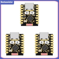 บอร์ด Dev ESP32-C3 3ชิ้นแหล่งจ่ายไฟ3.3-6V ESP32พลังงานต่ำ SuperMini (สีดำ)