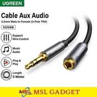 UGREEN 3.5mm Jack Aux Audio Cable Extension 3.5mm Male to Female Aux Extension